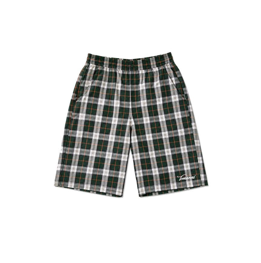 TMN GREEN PLAID JORT